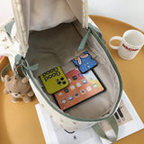 Large Capacity Nylon Backpack for Women, Student Travel Rucksack