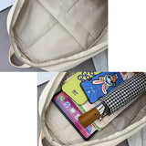 Nylon Backpack Women Harajuku Large Capacity School Bag Waterproof