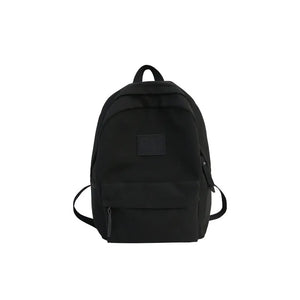 Nylon Backpack Women Zipper Large Capacity Harajuku Casual Travel Schoolbags