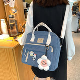 Women's Nylon Crossbody Shoulder Bag Canvas Tote Satchel
