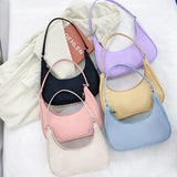 Nylon Shoulder Underarm Bag Small Clutch Purse for Women