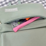 Nylon Multi-function College Backpack Female Student Rucksack