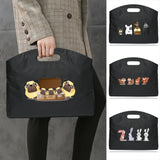 Nylon Briefcase Women's Durable Computer Bag Cartoon Printing Handbag