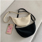 Nylon Canvas Women Bags Japanese Dumpling Messenger Bag
