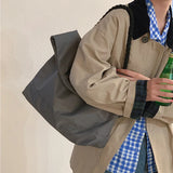 Nylon Canvas Y2k Casual Tote Bag Student Ins Large Capacity Messenger Handbag
