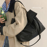 Nylon Canvas Y2k Casual Tote Bag Student Ins Large Capacity Messenger Handbag