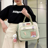 Nylon Casual Women's Tote Shoulder Bag Retro Canvas Crossbody Bags