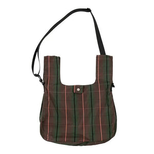 Nylon Check Casual Handbag Messenger Bag for Women