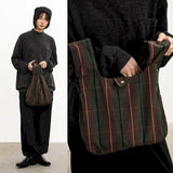 Nylon Check Casual Handbag Messenger Bag for Women