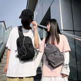 Men's Nylon Chest Bag Messenger Waterproof Travel Phone Bag