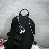 Men's Nylon Chest Bag Messenger Waterproof Travel Phone Bag