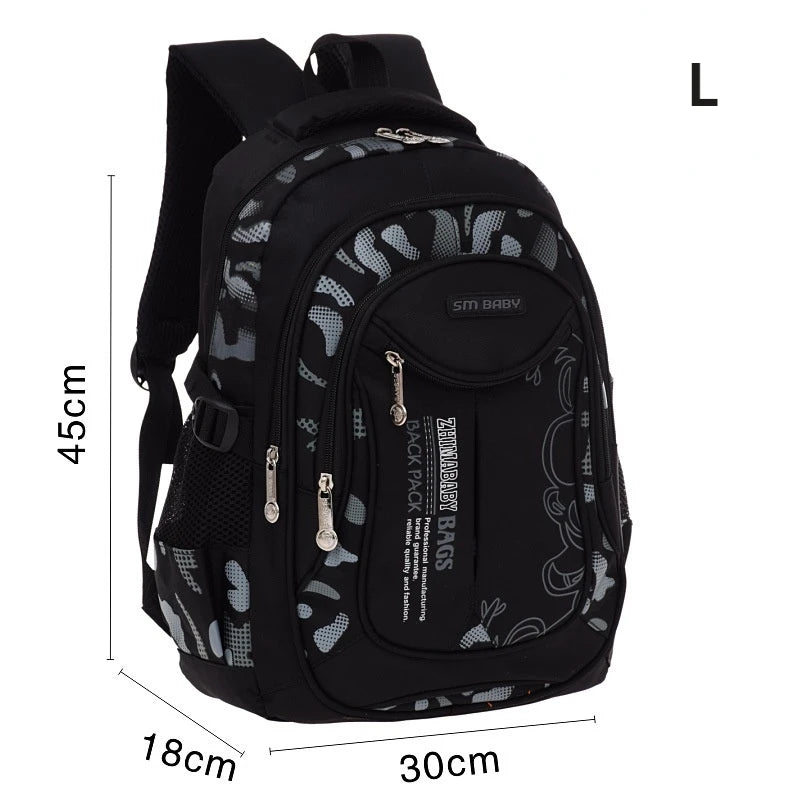 Nylon Children School Bags Backpacks for Teenagers Boys Kids