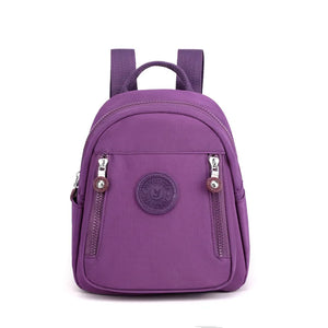 Nylon Backpack Bucket Bag Small Schoolbag