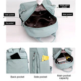 Nylon Backpack Bucket Bag Small Schoolbag
