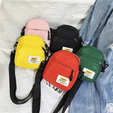 Nylon Cloth Bag Ladies Small Square Bag Style Casual Single Shoulder Bag