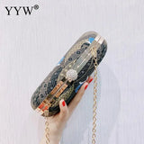 Nylon Fish Pattern Crossbody Shoulder Bag Embroidered Clutch Purse