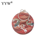 Nylon Fish Pattern Crossbody Shoulder Bag Embroidered Clutch Purse