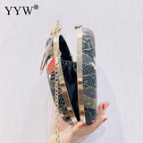 Nylon Fish Pattern Crossbody Shoulder Bag Embroidered Clutch Purse