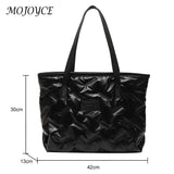 Nylon Cotton-padded Bag Casual Large Capacity Hand Bags Soft Warm