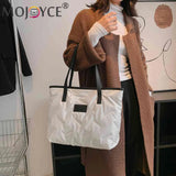 Nylon Cotton-padded Bag Large Capacity Top-handle Soft Zipper Portable