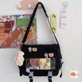 Nylon Crossbody Bags for Women Messenger Bag College Student School Bags