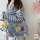Nylon Crossbody Bags for Women Messenger Bag College Student School Bags