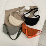 Nylon Crossbody Dumpling Bag Lightweight Underarm Shoulder Canvas Bags