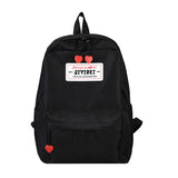 Nylon Solid Backpack Schoolbag for Teenage Girls Women Back Pack Large Capacity