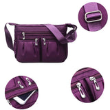 Youth Casual Nylon Diagonal Cross Bag Large Waterproof Shoulder Bag