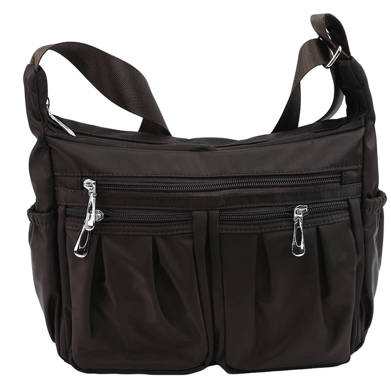 Nylon Crossbody Bag Large Capacity Waterproof Shoulder Bag