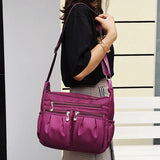 Nylon Crossbody Bag Large Capacity Waterproof Shoulder Bag