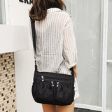 Nylon Crossbody Bag Large Capacity Waterproof Shoulder Bag