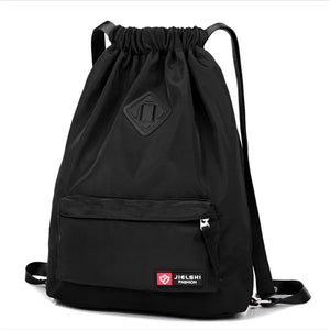 Nylon Drawstring Backpack Student Bag Storage Bag