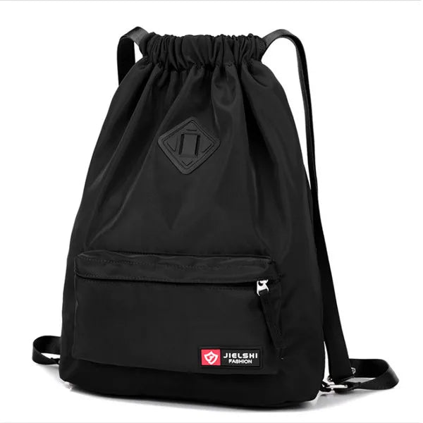 Nylon Drawstring Backpack Student Bag Storage Bag