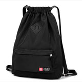 Nylon Drawstring Backpack Student Bag Storage Bag