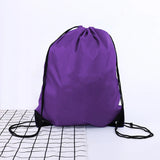 Nylon Drawstring Rucksack Bag Waterproof Sport Gym Traveling