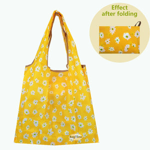 Nylon Eco Shopping Bags Storage Sturdy Flowers Portable Grocery Reusable