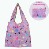 Nylon Eco Shopping Bags Storage Sturdy Flowers Portable Grocery Reusable