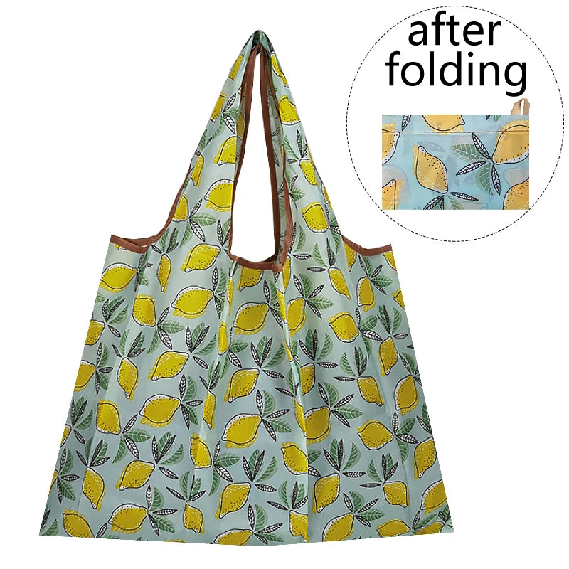 Eco Shopping Bags Foldable Large Tote Grocery Reusable Portable