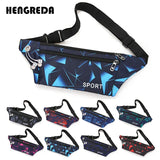 Nylon Fanny Pack Waist Banana Bag with Earphone Hole