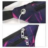 Nylon Fanny Pack Waist Banana Bag with Earphone Hole