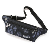 Nylon Fanny Pack Waist Banana Bag with Earphone Hole