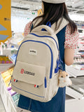 Animal Printing Nylon Female Backpack School Bags for Teen Girls