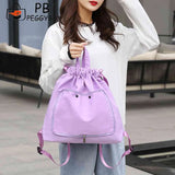 Nylon Fitness Bag Dry Wet Separation Rucksack for Gym Yoga Swimming