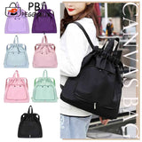 Nylon Fitness Bag Dry Wet Separation Rucksack for Gym Yoga Swimming