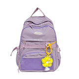 Nylon Flower Pendant Mesh Belt Letter Large-capacity Female Student Backpack