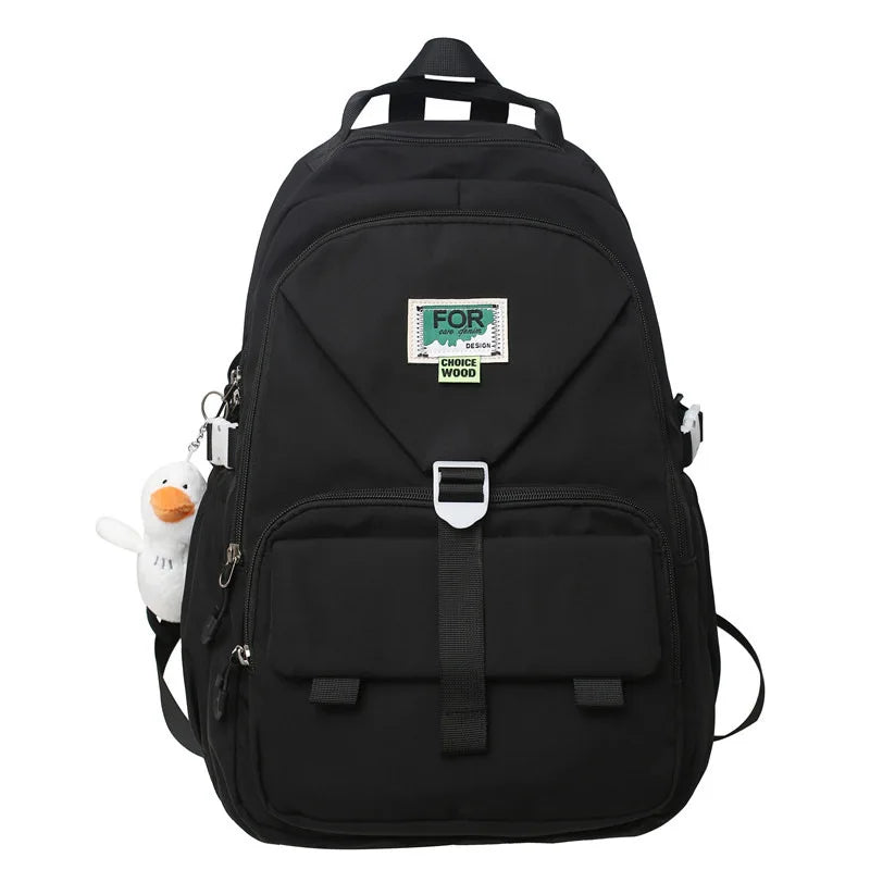 Fluorescent Green Large-capacity Student Backpack