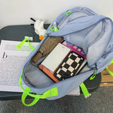 Fluorescent Green Large-capacity Student Backpack