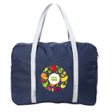 Food Print Nylon Travel Bag Large Capacity Water Proof Handbag