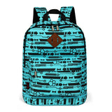 Nylon Geometric Prints Women Backpack Casual Knapsack